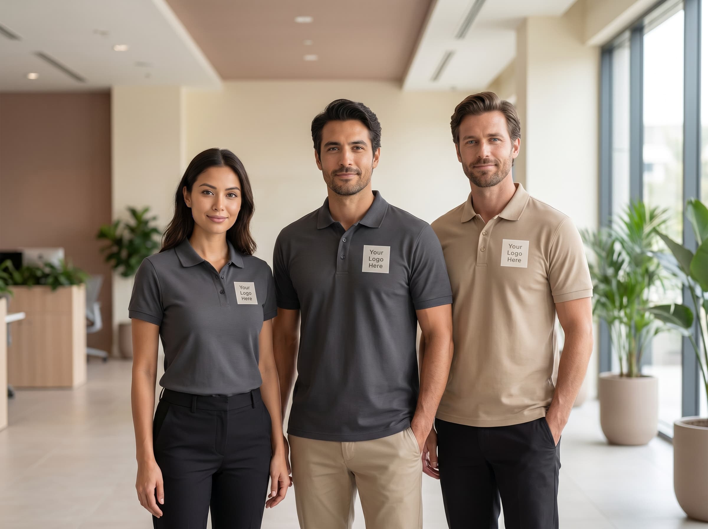 Business uniform set mockup idea